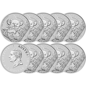 2026 P Australia Silver Koala 1oz BU Coin Perth Mint 10pc