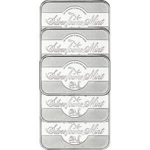 SilverTowne Mint 1oz .999 Silver Bar 5pc SilverTowne Mint 1oz .999 Silver Bar 5pc