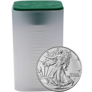 2025 Silver American Eagle BU Coin 20pc in Tube 2025 Silver American Eagle BU Coin 20pc in Tube