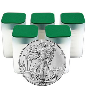 2025 Silver American Eagle BU Coin 100pc in Tube 2025 Silver American Eagle BU Coin 100pc in Tube