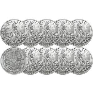 Hannibal Legendary Warriors Series 1oz .999 Silver Medallion 10pc Hannibal Legendary Warriors Series 1oz .999 Silver Medallion 10pc