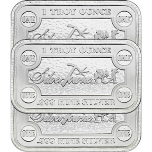 SilverTowne Money Bars 1oz .999 Silver Bar 3pc SilverTowne Money Bars 1oz .999 Silver Bar 3pc