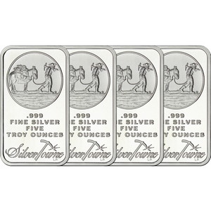 SilverTowne Trademark 5oz .999 Silver Bar 4pc SilverTowne Trademark 5oz .999 Silver Bar 4pc