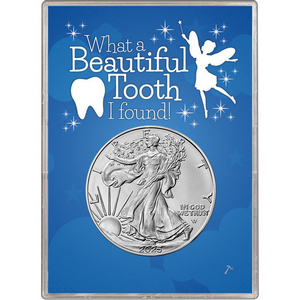 2025 Silver American Eagle BU in Tooth Fairy Gift Holder 2025 Silver American Eagle BU in Tooth Fairy Gift Holder