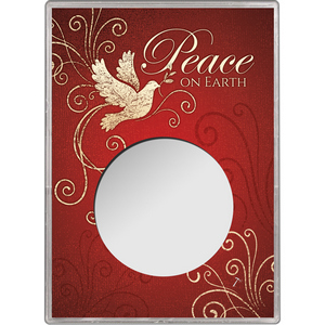 Peace on Earth Dove Gift Holder for Silver American Eagle - Empty Peace on Earth Dove Gift Holder for Silver American Eagle - Empty
