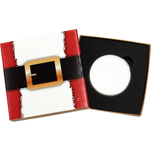 SilverTowne Natural Kraft Paper Gift Box with Santa Belly Box Sleeve and Fitted Capsule SilverTowne Natural Kraft Paper Gift Box with Santa Belly Box Sleeve and Fitted Capsule