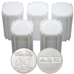 SilverTowne Prospector Waffleback Trademark Logo 1oz .999 Silver Medallion 100pc SilverTowne Prospector Waffleback Trademark Logo 1oz .999 Silver Medallion 100pc