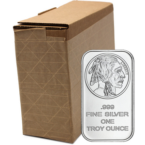 Buffalo Replica 1oz .999 Silver Bar 100pc Buffalo Replica 1oz .999 Silver Bar 100pc