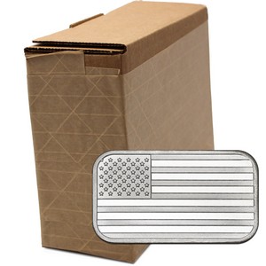 American Flag 1oz .999 Silver Bar 100pc