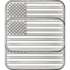 American Flag 1oz .999 Silver Bar 3pc American Flag 1oz .999 Silver Bar 3pc