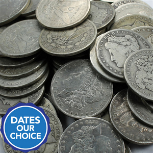 Pre-1921 Silver Morgan Dollar Tube of 20pc Dates Our Choice VG-VF Pre-1921 Silver Morgan Dollar Tube of 20pc Dates Our Choice VG-VF