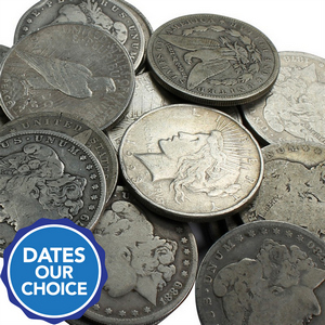 Silver Morgan/Peace Dollars Dates Our Choice Cull Condition 20pc Silver Morgan/Peace Dollars Dates Our Choice Cull Condition 20pc