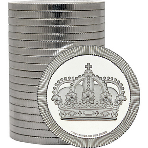 Crown Stackables 1oz .999 Silver Medallion in Tube 20pc Crown Stackables 1oz .999 Silver Medallion in Tube 20pc