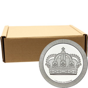 Crown Stackables 1oz .999 Silver Medallion in Tubes 500pc Crown Stackables 1oz .999 Silver Medallion in Tubes 500pc
