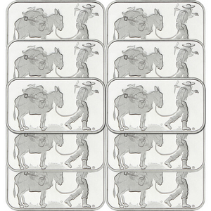 SilverTowne Prospector 1oz .999 Silver Bar 10pc SilverTowne Prospector 1oz .999 Silver Bar 10pc