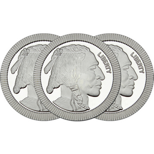Buffalo Replica Stackables 1oz .999 Silver Medallion 3pc Buffalo Replica Stackables 1oz .999 Silver Medallion 3pc