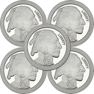 SilverTowne Buffalo Stackables 1oz .999 Silver Medallion 3 Piece Lot 