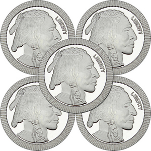 Buffalo Replica Stackables 1oz .999 Silver Medallion 5pc Buffalo Replica Stackables 1oz .999 Silver Medallion 5pc