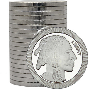 Buffalo Replica Stackables 1oz .999 Silver Medallion 20pc Buffalo Replica Stackables 1oz .999 Silver Medallion 20pc