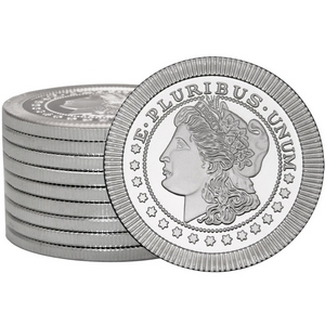 Morgan Dollar Replica Stackables 1oz .999 Silver Medallion 10pc Morgan Dollar Replica Stackables 1oz .999 Silver Medallion 10pc