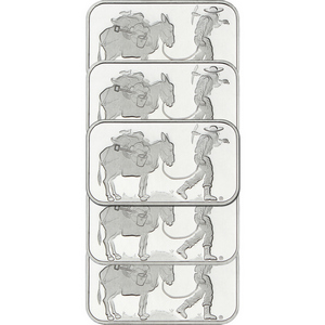 SilverTowne Prospector 1oz .999 Silver Bar 5pc SilverTowne Prospector 1oz .999 Silver Bar 5pc
