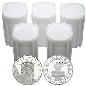 Lady Liberty 1oz .999 Silver Medallion 100pc Lady Liberty 1oz .999 Silver Medallion 100pc