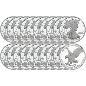 2025 Silver American Eagle Replica 5oz .999 Silver Medallion 20pc 2025 Silver American Eagle Replica 5oz .999 Silver Medallion 20pc