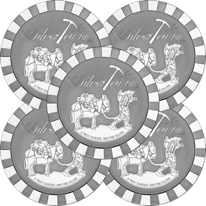 SilverTowne Stackables™ Trademark Prospector 5oz .999 Silver Medallion 5pc SilverTowne Stackables™ Trademark Prospector 5oz .999 Silver Medallion 5pc
