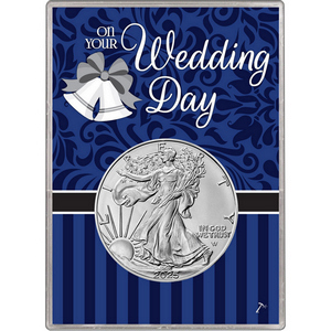 2025 Silver American Eagle BU in Wedding Gift Holder 2025 Silver American Eagle BU in Wedding Gift Holder