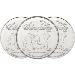 SilverTowne Prospector Waffleback Trademark Logo 1oz .999 Silver Medallion 3pc SilverTowne Prospector Waffleback Trademark Logo 1oz .999 Silver Medallion 3pc
