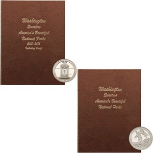 2010 - 2021 America The Beautiful Deluxe Quarter Set in Dansco Albums