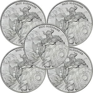 Eric Bloodaxe Legendary Warriors Series 1oz .999 Silver Medallion 5pc Eric Bloodaxe Legendary Warriors Series 1oz .999 Silver Medallion 5pc