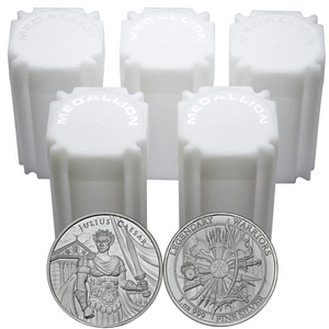 Julius Caesar Legendary Warriors Series 1oz .999 Silver Medallion 100pc Julius Caesar Legendary Warriors Series 1oz .999 Silver Medallion 100pc