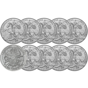 Alexander the Great Legendary Warriors Series 1oz .999 Silver Medallion 10pc Alexander the Great Legendary Warriors Series 1oz .999 Silver Medallion 10pc