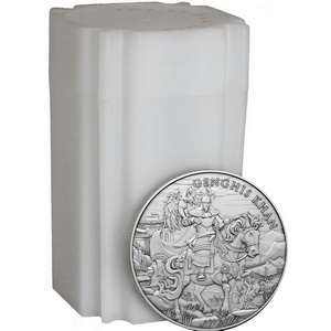Genghis Kahn Legendary Warriors Series 1oz .999 Silver Medallion 20pc Genghis Kahn Legendary Warriors Series 1oz .999 Silver Medallion 20pc