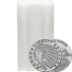 Indian Incused Replica 1/4oz .999 Silver Medallion 30pc in Tube Indian Incused Replica 1/4oz .999 Silver Medallion 30pc in Tube