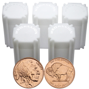 Buffalo Replica 1oz .999 Fine Copper Medallion 100pc