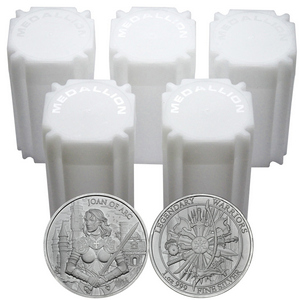 Joan of Arc Legendary Warriors Series 1oz .999 Silver Medallion 100pc