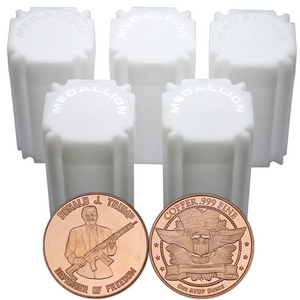 Donald Trump Defender of Freedom 1oz .999 Fine Copper Medallion 100pc Donald Trump Defender of Freedom 1oz .999 Fine Copper Medallion 100pc