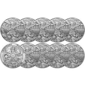 Spartacus Legendary Warriors Series 1oz .999 Silver Medallion 10pc Spartacus Legendary Warriors Series 1oz .999 Silver Medallion 10pc