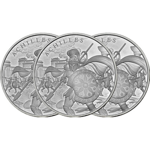 Achilles Legendary Warriors Series 1oz .999 Silver Medallion 3pc Achilles Legendary Warriors Series 1oz .999 Silver Medallion 3pc