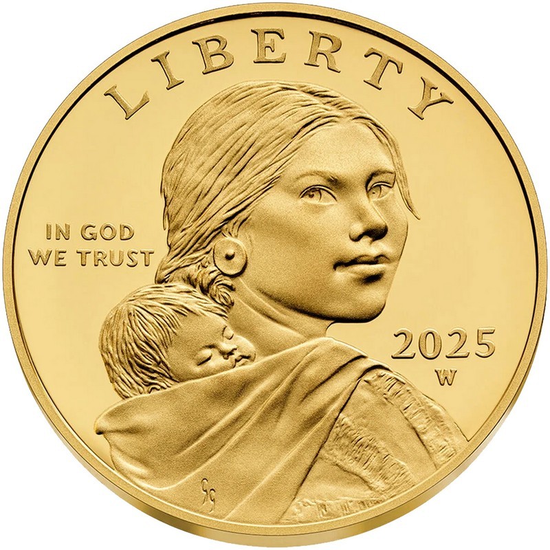 2025 W Gold Proof Sacagawea Half Ounce Dollar | SilverTowne