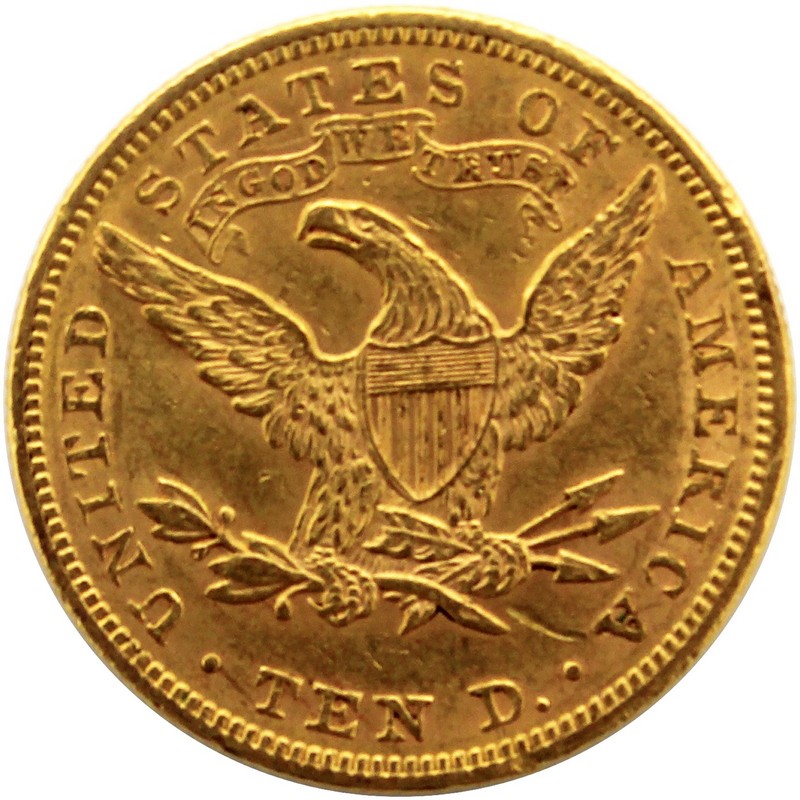 ARS10 ゴールデン・ハインド 1880 S US Gold $10 Liberty Head Eagle - NGC MS 65 [V-HA