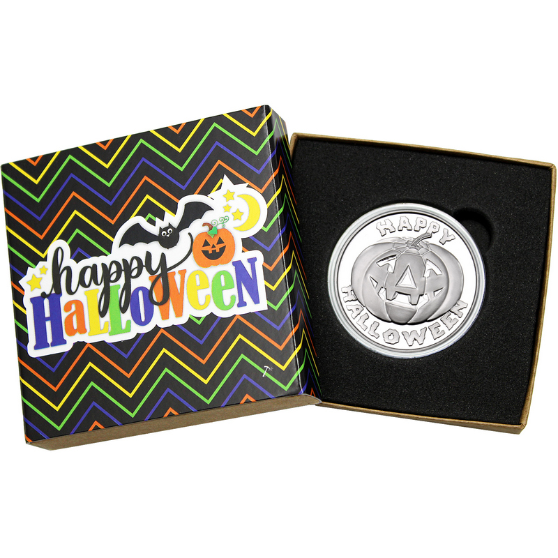 Halloween Pumpkin Silver Round | SilverTowne