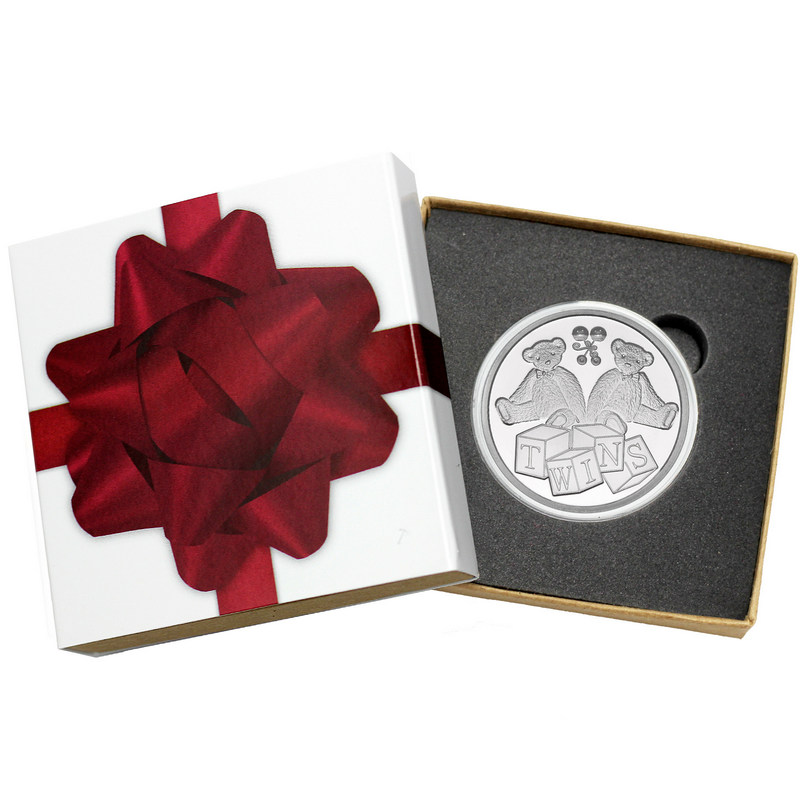 Twins Babies 1oz Silver Medallion | SIlverTowne