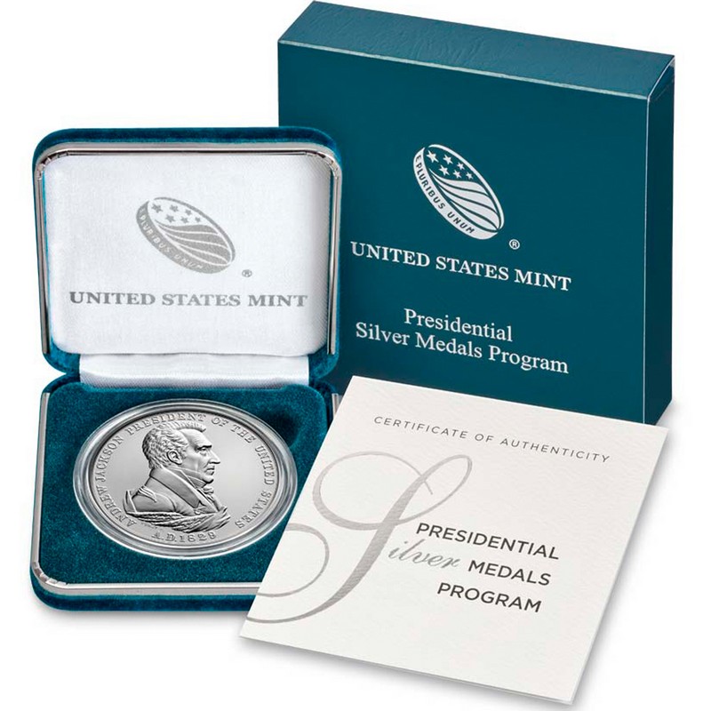 Presidential Sil Medal Program: Andrew Jackson 1oz .999 Fine Sil