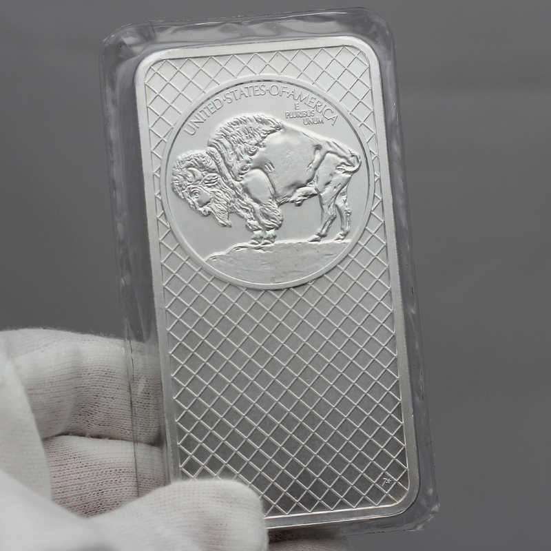10 oz .999 Fine Silver Bar Buffalo Replica Design | SilverTowne