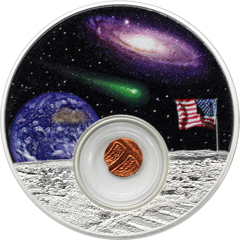 USA 2020 1$ Liberty Space Colour Edition Paint It Blue 1 Oz 999 Silver Coin
