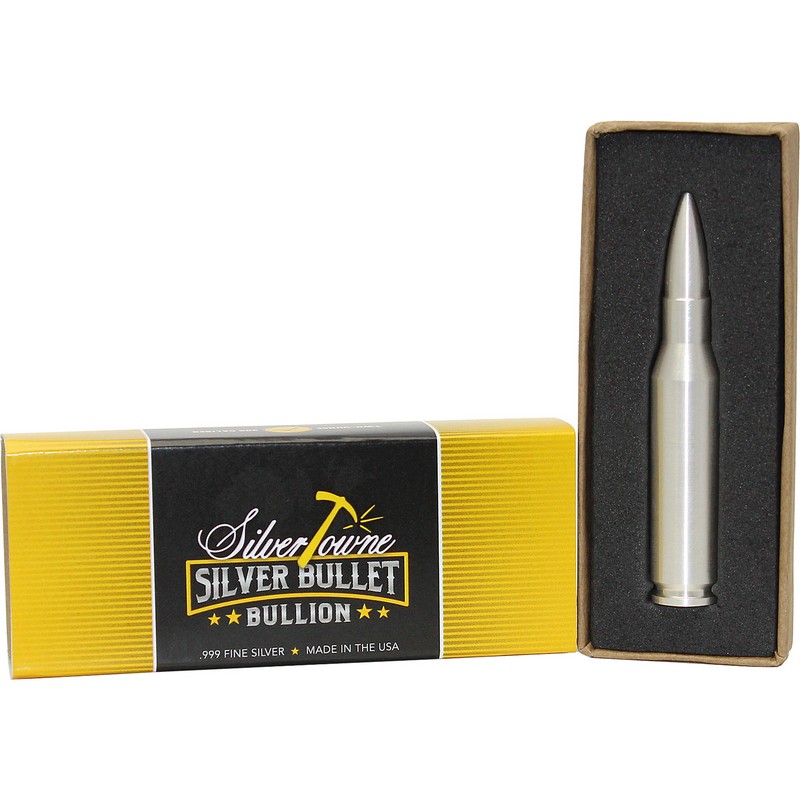 2 oz. .999 Pure Silver Bullet .308 (7.62 NATO)