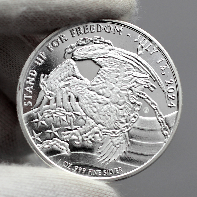 SIGNATURE Donald Trump 1 Oz Moneta Argento 1$ USA 2024 - Foto 14